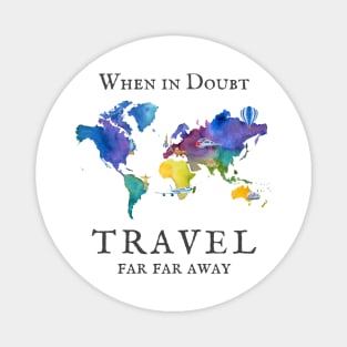 Wanderlust World Travel Magnet